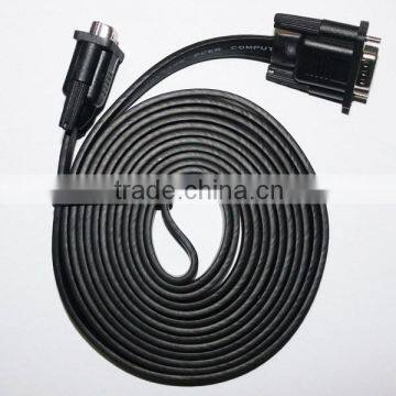 15 Pin ( 3+4 ) Male to Male FLAT VGA CABLE With Gold or Nickel Plated Connector photo-4