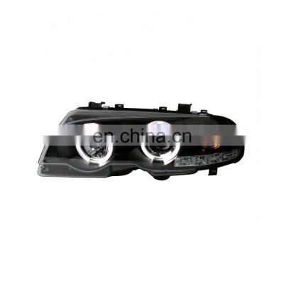 Modified Led Head lamp For E46 318i 323i 320i 325i 330i 2 doors Angel Eyes 1998-2002