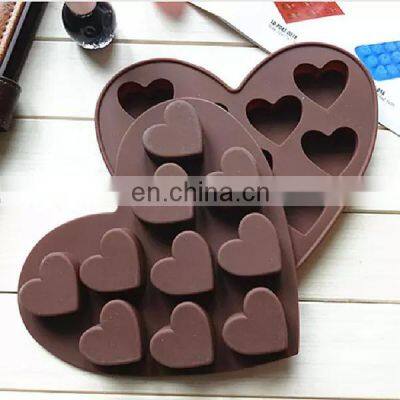 Heart-shaped Chocolate Silicone Mold Candy Mold Ice Baking Mould Heart Shape Moulds Dishwasher Safe Kitchen Accessaries