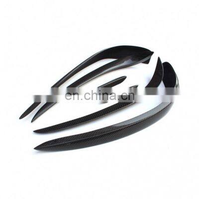 6pcs/set CLS Style W218 Carbon Fiber Car Bumper Canards for Mercedes Benz W218 CLS400 CLS550