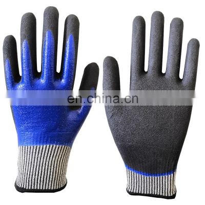 Waterproof Double Nitrile Coated Cut Protection Gloves