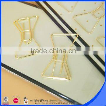 Hot Metal Paper Clips Bookmarks Bow Shape Promotional Gifts Supplier's Choice photo-5