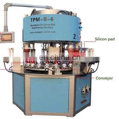 Automatic Big Size 4 Colors Christmas Holiday Pvc Ball Pad Printer Printing Machine photo-2