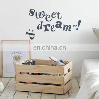 Living Room Bedroom Decorative Wooden Storage Container Boxes Wood Crates photo-3