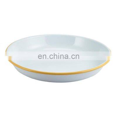 Personalized Factory Christmas Pizza Metal Plate Dish With Company Printing Logo photo-5
