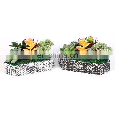 KALI High-end Custom Logo Gift Packaging Flower Box With Private Metal Label Wholesale