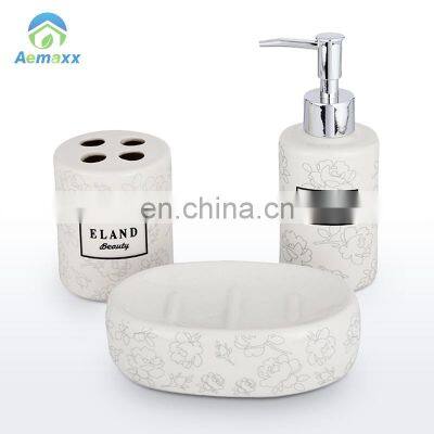 Fashion Bathroom Set Dispenser Pump Liquid Soap for Hotel Bathroom Use photo-4