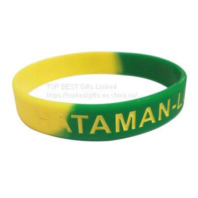 Segmented Silicone Bracelets for Events with Customized Logo