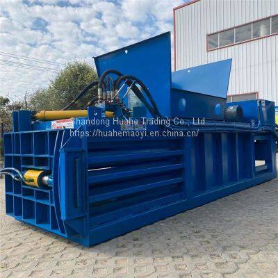 Horizontal hydraulic baler straw baler plastic bottle flattener can opener compressor waste carton baler