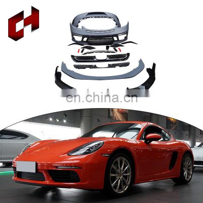 CH Best Sale Car Accessories Rear Bumpers Trunk Wing Rear Through Lamp Car Conversion Kit For Porsche 718 2016-2018 to GTS