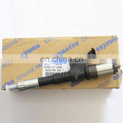 Genuine Diesel Injector Assy 095000-1211,095000-1210,6156-11-3300 for common rail Excavator SA60125E, PC400-7