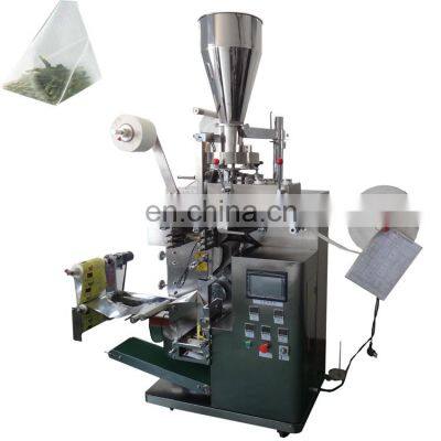 Two-chamber tea bag packing machine with line