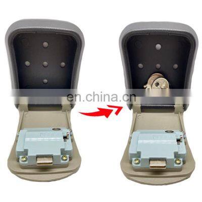 Hot Sale Small Metal Lock Box Wall Mount 4 Digit Key Storage Box Cabinet Security Safes Combination Heavy Lock