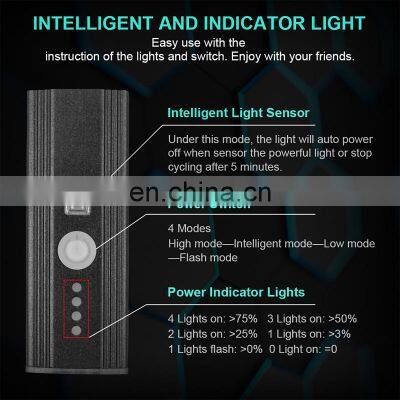 2022 Wholesale Ultra Bright USB Rechargeable Light Alloy Bicycle Flashlight Waterproof 1000 Lumens Front Light Bike Accessories photo-3