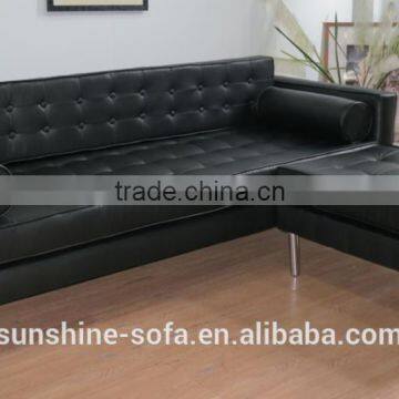 Elegant Fabric Leisure Sofa With Footstool photo-4