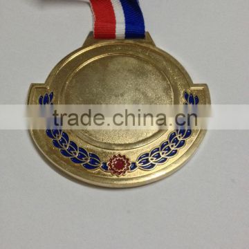 Metal medal/gold plating blank medal/the pin glory