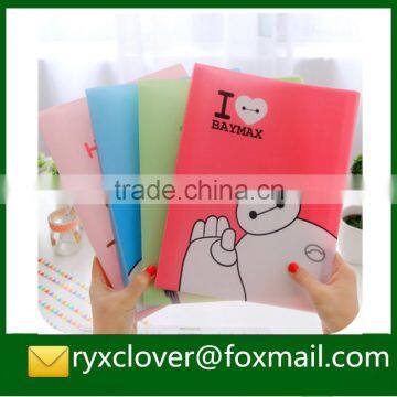 Clear A4 customize PP plastic pockets display books/file folder