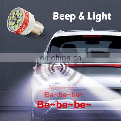 Promata Truck-lit DC 12v / 24v 105dB Universal Warming Sound Tail Light Car Backup Alarm Reverse Light for Retrofit photo-3