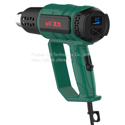 Qr-611b Qili Factory Wholesale Machine Tool Hot Air Au Plug Electric Heat Gun Nozzles Heat Gun