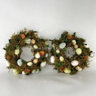 Shenyang For Star Wholesale Handmade Craft Home Decoration Door Easter Egg Wreath With Bunny photo-3