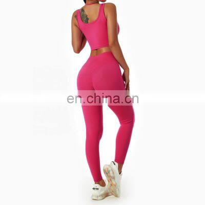 Halter Neck Fitness Women Sports Bras Factory Sales Sexy Wide Straps Yoga Tank Tops