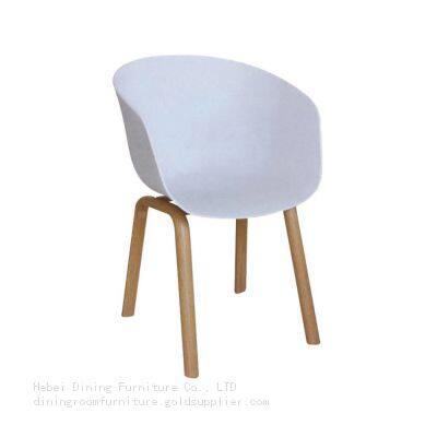 Wooden/Metal Legs Plastic Chairs PP Cafe Seating DC-P07A