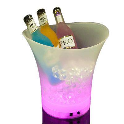 KTV RGB Colorful Light Beer Ice Bucket Speakers Wireless Subwoofer BT Waterproof Ice Buckets Led Party Portable Bar Speaker photo-2