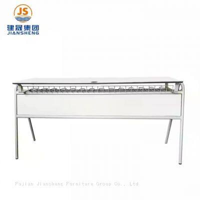 JS Hot Sell 2 Person School Double Table University Classroom Furniture School Student Desks