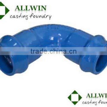 ductile iron double socket elbow for pvc pipe