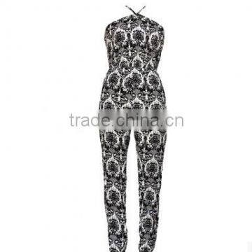2015 Show Thin Printed Chiffon Jumpsuits Summer Clothes Pants Female Leisure Trousers OEM Service photo-4