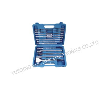 Conjunto de herramientas para taladros de 17 piezas de taladros de martillo rotatorio SDS Plus, cinceles, taladros para hormigón y taladros para alba?ilería