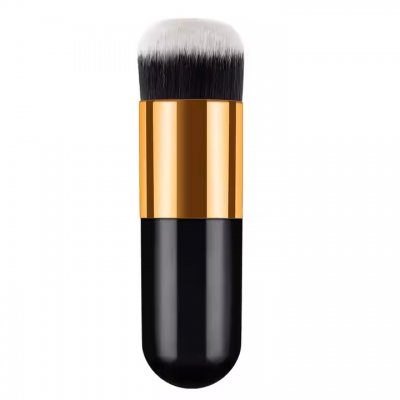 Custom Label Multifunction Foundation Seal Synthetic Makeup Brush Reusable Loose Blush Body Brush with Convenient Handle