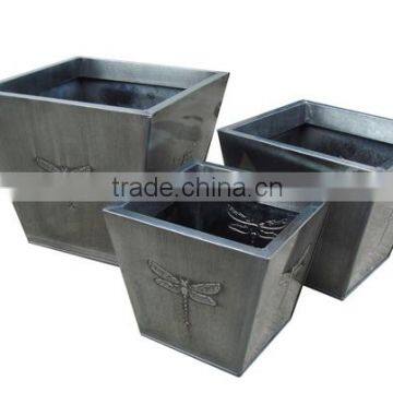 High quality best selling eco friendly Zinc flower vase from Viet Nam