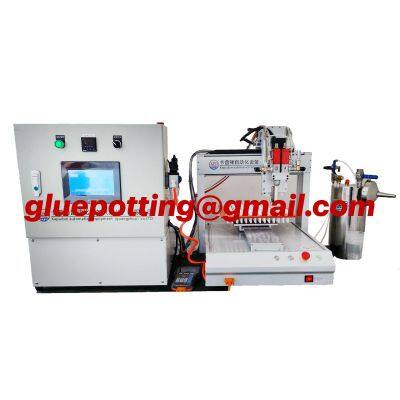 Automatic Two Components Epoxy Glue Potting Machine Withauto Mixing, Degassing , Stirring and Dispensing System photo-3