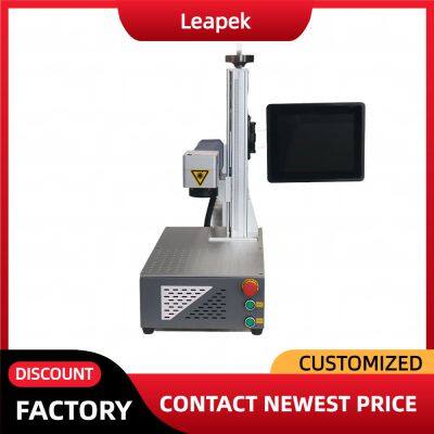 JPT Raycus 50W Fiber Laser Engraver 30W 20W Stainless Steel Marking Machine With Rotary Axis for Jewelry Gold Silver Engraver photo-5