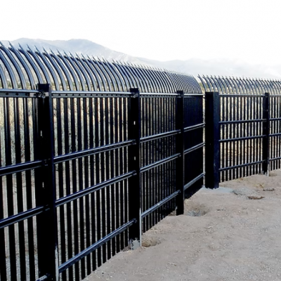 High-Quality Wrought Iron Galvanized Steel Fence for Garden Ornament, Decoration, and Safety