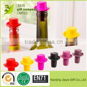 Fancy Silicone Hat Wine Bottle Stopper