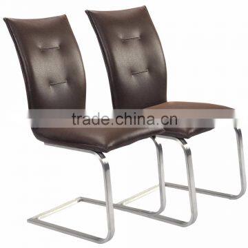 Brown Dining Chairs High Back Furniture Home Breakfast Dining Room