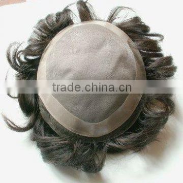 Top quality remy silky Lace Top Toupee