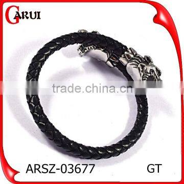 casual mens black cuff bangle bracelet mens braided leather bracelets