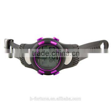 LP1365 Plastic Case LCD Stainless Steel Case Back Pedometer Crane Sports Heart Rate Monitor Sports Watch photo-5