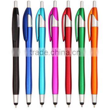 Classical & Hot design Promotional plastic touch pen/plastic pen