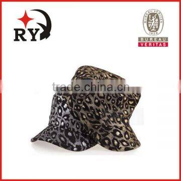 Leopard print flat top cap and hat wholesale