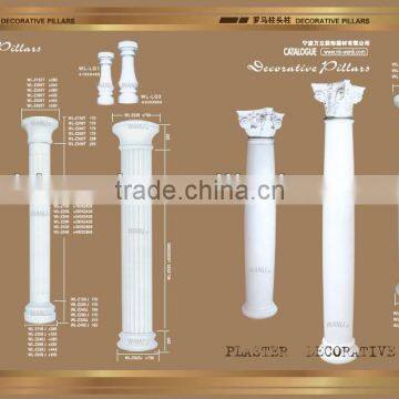 high plaster gypsum pillar European style cornice decoration