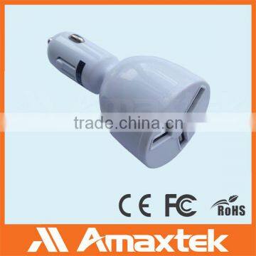 High Speed OEM Available Low Voltage Design 3 Port USB Car Charger for USB Devices