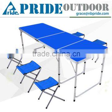 5 Seat Colorful Aluminum Travel Portable Outdoor Camping Folding Tables And Chairs                        
                                                Quality Choice