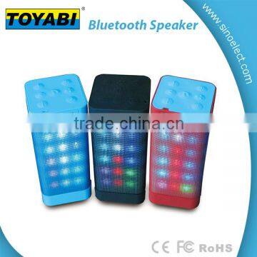 Portable Outdoor Bluetooth Wireless Speaker w/ Colorful LED Light HIFI Speaker Support USB TF Card and FM Radio photo-2
