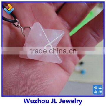 Alibaba Family Natural Crystal Merkaba Charm pendant Wholesale Merkaba Pendant