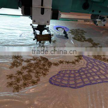 High Speed Flat+Cording+Sequins Embroidery Machine photo-2