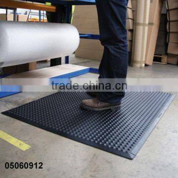 industrial safty rubber floor mat with drainage holes